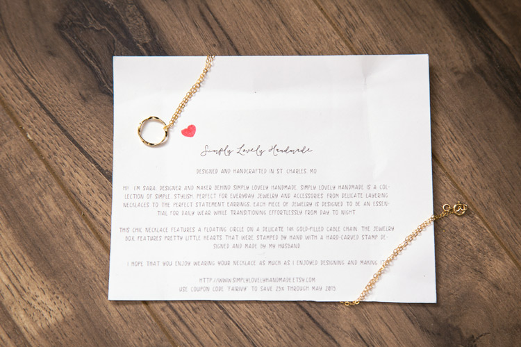 Dainty Circle Necklace {The Rosemary subscription}